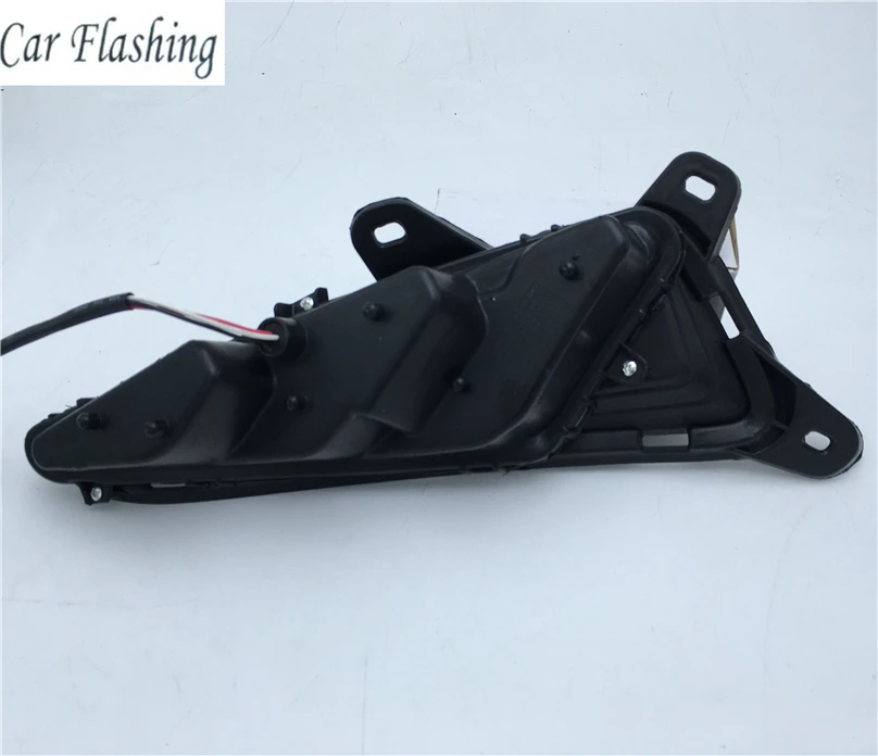 CSGJMY 2 шт. Для TOYOTA C-HR CHR 2016 2017 2018 2019 LED желтый сигнал поворота и стиль затемнения отражателя дневного света DRL включен.