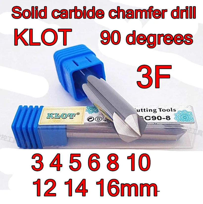 3 мм 4 5 6 8 10 12 14 16 шт./компл. Япония KLOT флейты 90 градусов цельная карбидная фаска