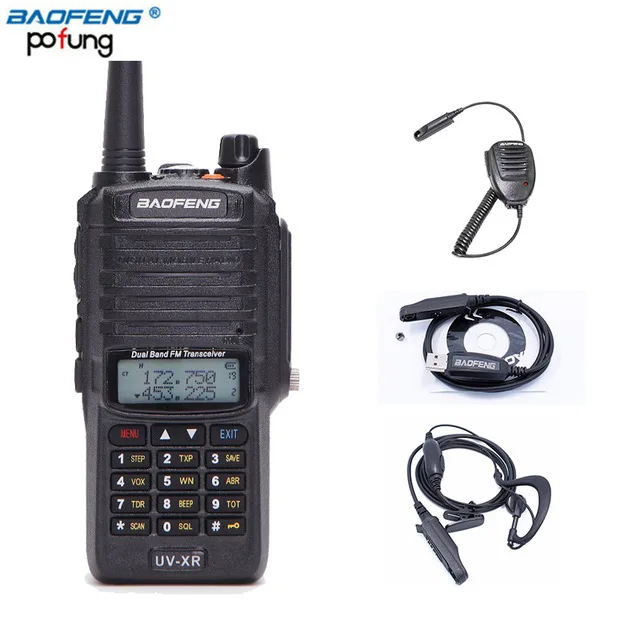 add as pic show 2 Baofeng UV-XR водонепроницаемый Walkie Talkie 10 Вт мощное радио CB Ham Радио портативное радио 10 км дальность двухстороннее радио Охота - Цвет: add as pic show 2