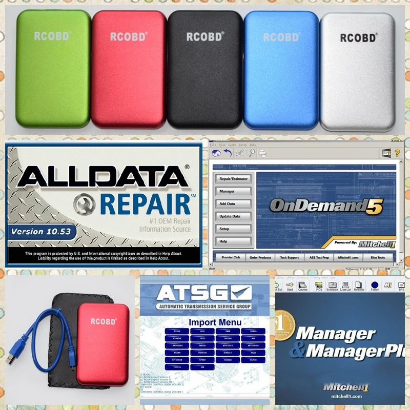 2014 Alldata 10 53 и М. tchell ondemand 2015 + ElsaWin 6 0 vivid мастерской менеджер все данные 30 в 1 ТБ HDD
