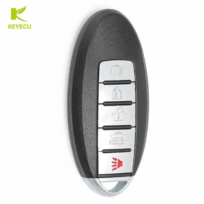 Запасной смарт ключ KEYECU с 5 кнопками 433 92 МГц ID47 для Nissan Altima Maxima 2016 2018 Fcc # KR5S180144014