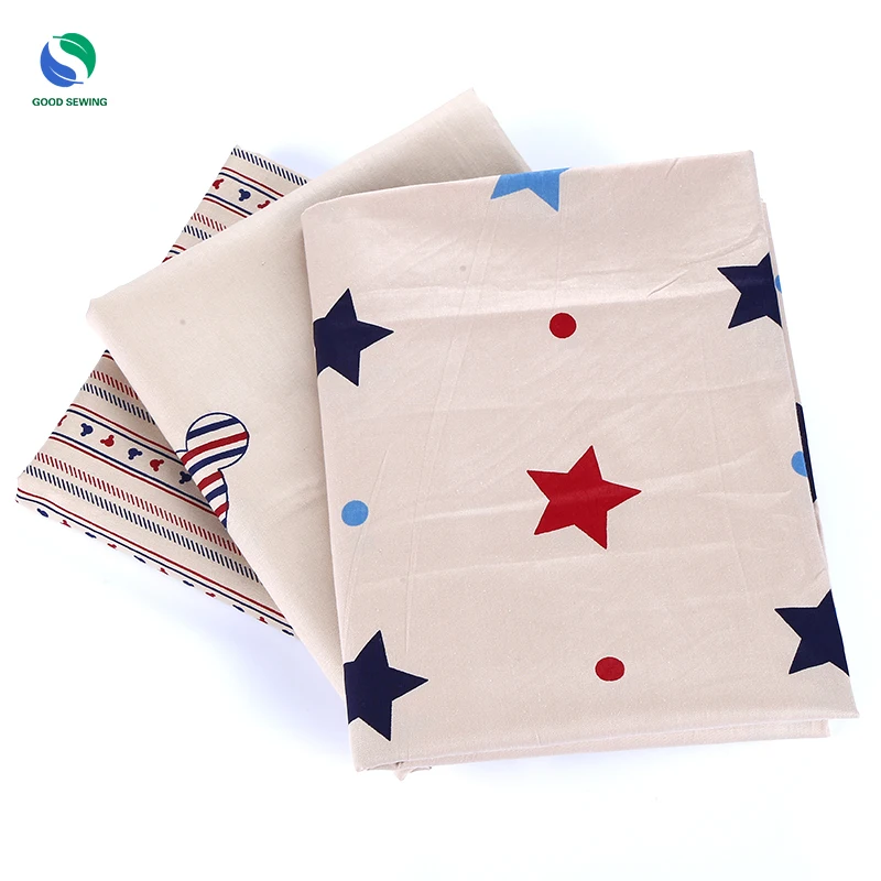 2017 New 40*50cm 3pcs/lot Cotton fabric for dress tecidos sewing tissu DIY dolls Cloth Patchwork quilting F010 | Дом и сад