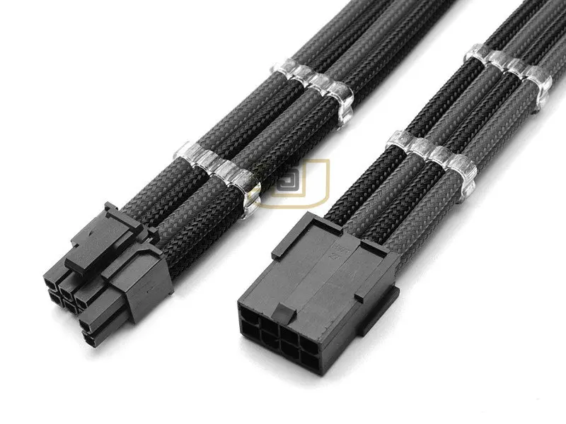 12 &quotс одним рукавом черный и темно-серый PCI-E GPU 8 Pin до 6 + 2 удлинитель питания шт