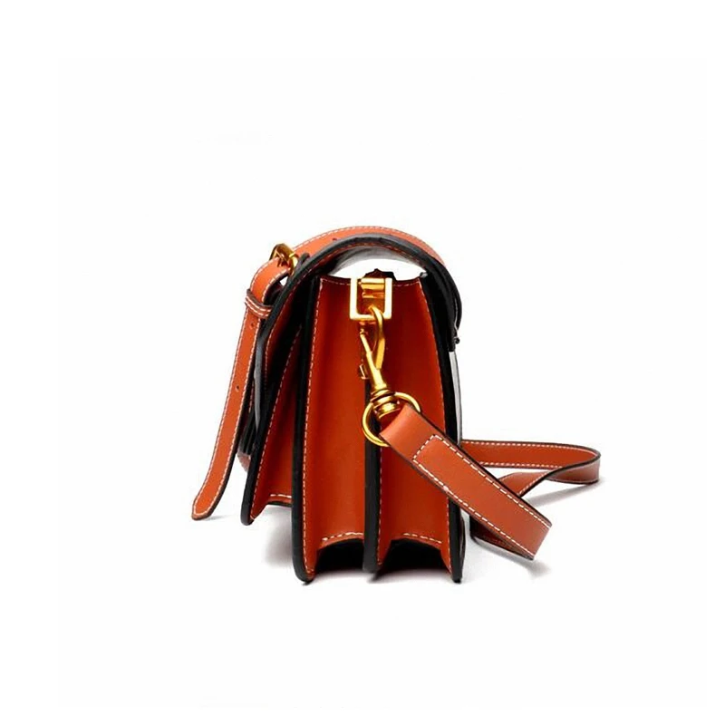 2018 Fashion Women Messenger Bag Cow Leather Panelled Pattern Famous Brand Flap Luxury Design Female Crossbody | Багаж и сумки