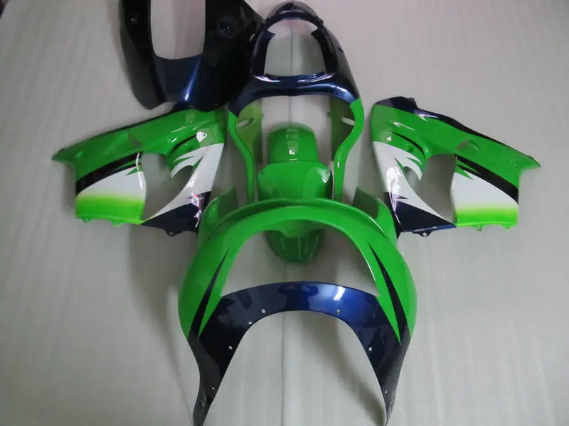 Литьевая форма для мотоцикла KAWASAKI Ninja ZX9R 98 99 ZX 9R 1998 1999 zx9r ABS верхний зеленый синий