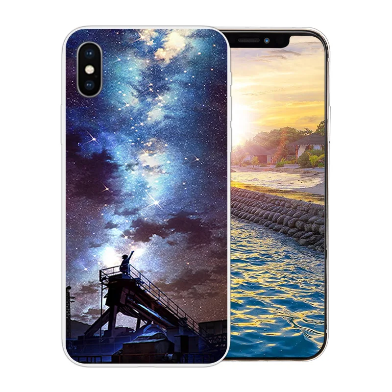 Для iPhone X 10 прозрачный мягкий силиконовый чехол для телефона Apple 6 6s 7 8 Plus Матовый