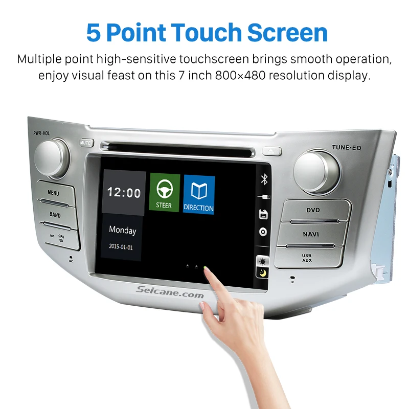 Seicane 2 din WINCE 6,0 " автомобильный dvd-плеер gps навигация FM радио для Toyota Harrier Lexus RX300 330 350 400H поддержка DVR SD USB