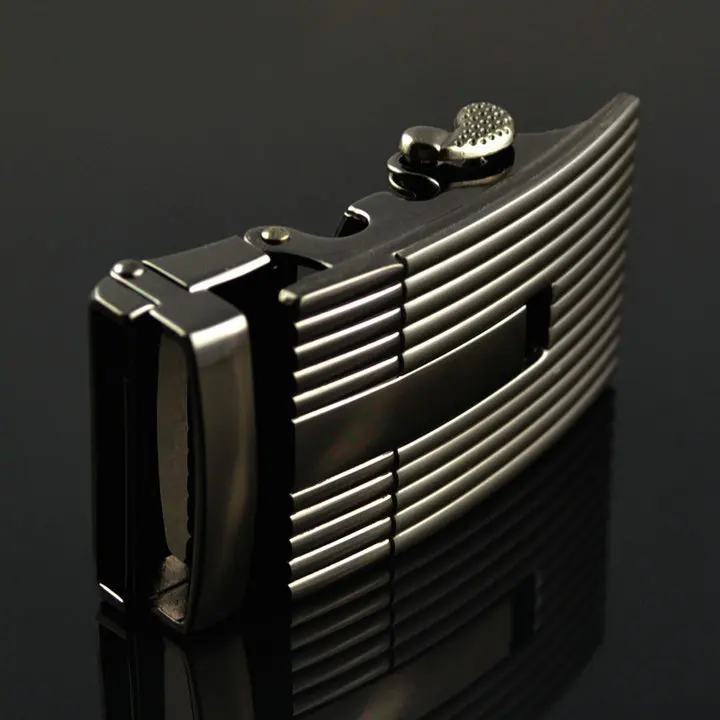 

Men's Belt Head Buckle Leisure Belt Head Business Accessories Automatic Buckle Width luxury fashion holographic belts LY125-0377