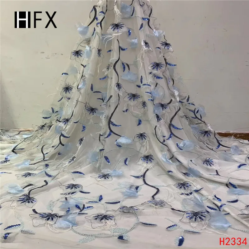 HFX Новое поступление африканская Вечеринка нигерийское кружево ручной работы