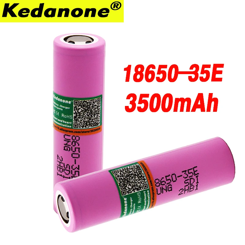 Аккумулятор для samsung 18650 3500mAh 13A разрядка INR18650 35E INR18650-35E 18650 литий-ионный аккумулятор 3,7 v аккумуляторная батарея