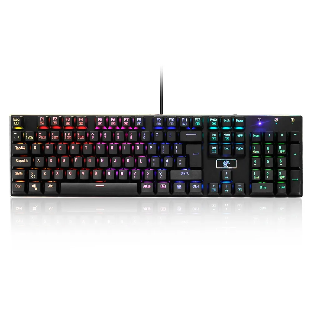 Z88 RGB игровая клавиатура полный Размеры Outemu щелкающие с механическими кнопками