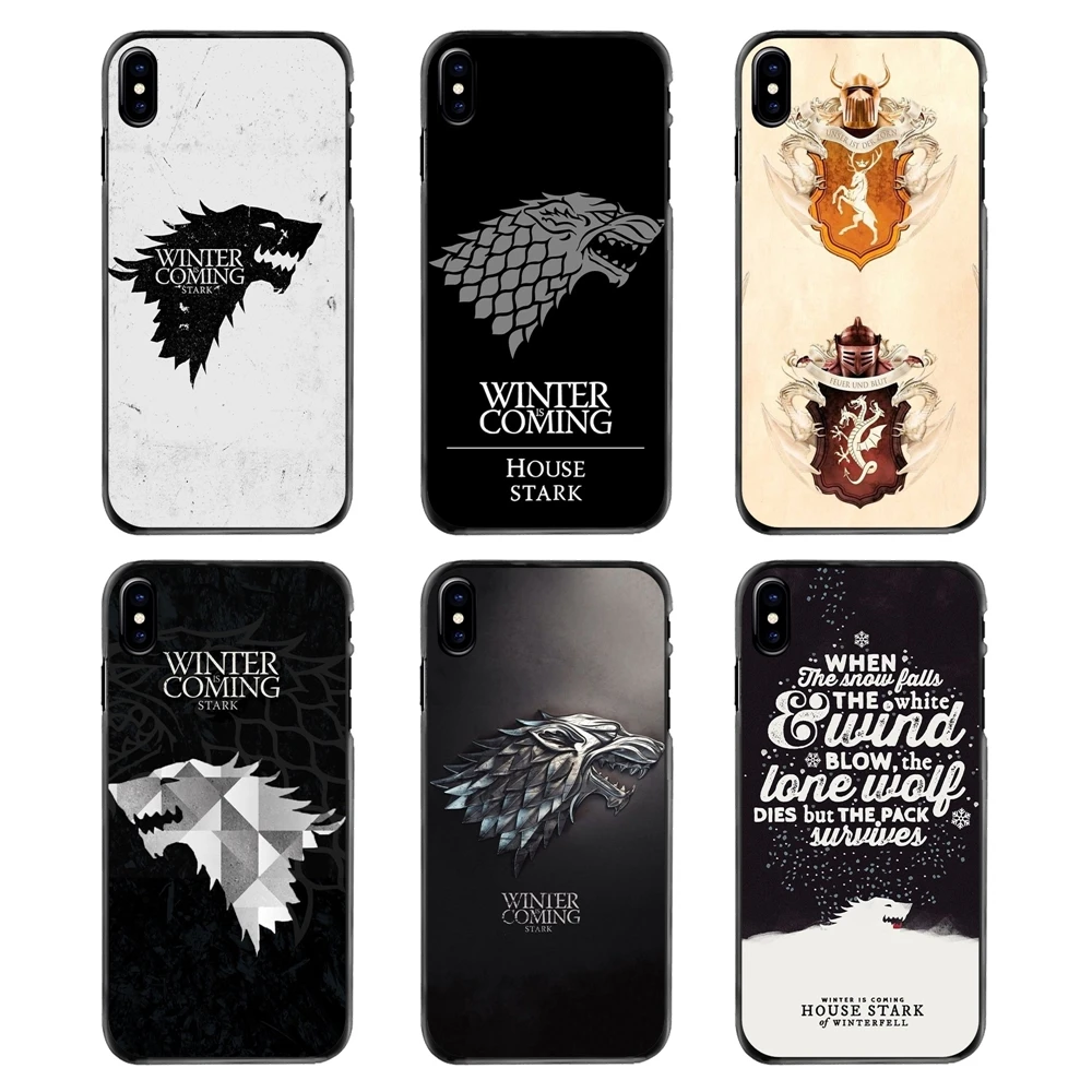 Для iPhone 4 4S 5 5S 5C SE 6 S 7 8 Plus X XR XS Max iPod Touch Игра престолов дом Старк декор для обоев