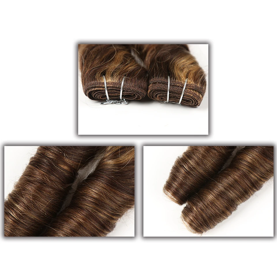 Sleek трессы бразильские человеческие волосы Remy в пучках 1 шт. Голливуд волна волос Цвет F4/30 P1B/30 P4/27 P4/30 P6/27 пучки волос