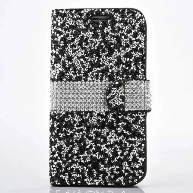 Роскошный украшенный стразами Флип кожаный чехол Капа для Samsung Galaxy A5 2017 A3 A7 A8 + 2018