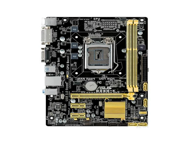 100% оригинальная Бесплатная доставка Материнская плата ASUS B85M K DDR3 LGA 1150 Intel B85