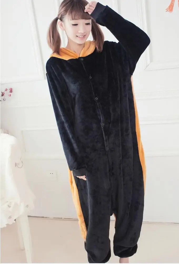 Аниме животное Енот Onesie Хэллоуин Косплей пижамы костюмы для косплея взрослых