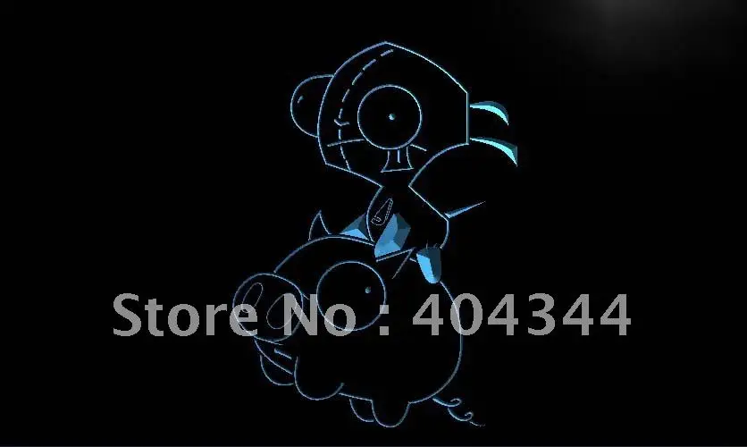 

LC224- Invader Zim Piggy LED Neon Light Sign home decor crafts