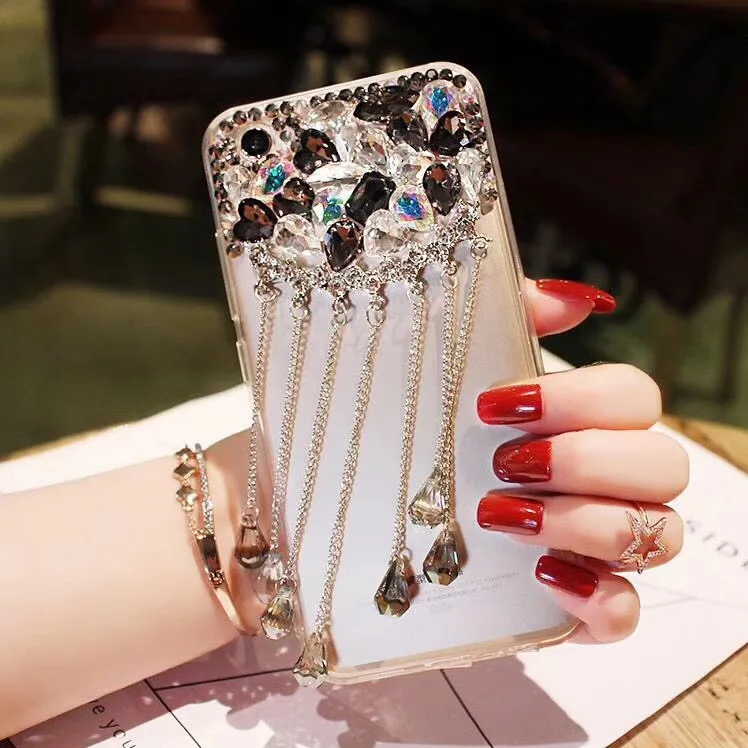 2018 новый дамский Стиль 3D Кристальный блестящий чехол для iPhone 5 5S 6S 6Plus 7 7Plus 8 Plus X