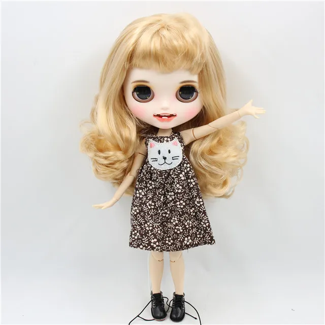 doll clothes shoes ICY factory шарнирная кукла blyth toy индивидуальные лица 30 см пользовательские куклы белая кожа сустава тела матовое лицо с зубами брови - Цвет: doll clothes shoes