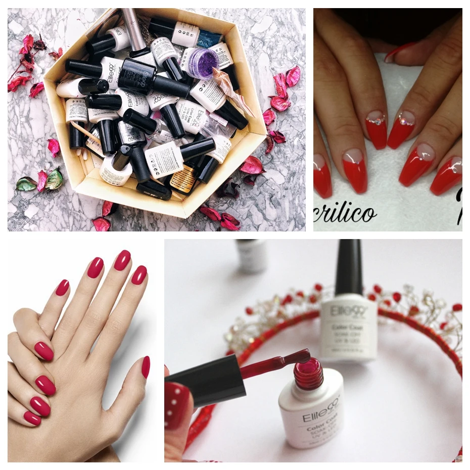 Elite99 10 мл УФ гель для ногтей винно красные цвета Гель лак Vernis Полупостоянный выбор