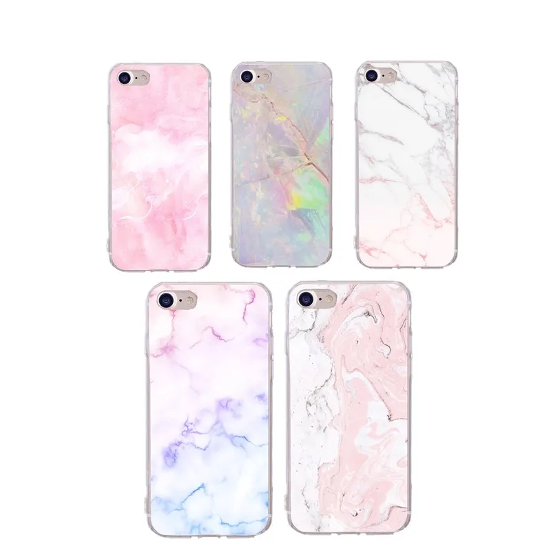 Гранитная мраморная текстурная задняя крышка телефона чехол для iphone 8 plus 6 6s 7 X 10 5S