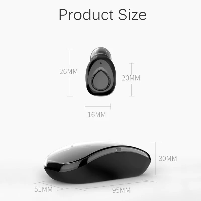 TYNNSEIN TWS Wireless Bluetooth Earphone Sport Stereo Earbud with Mic Handsfree Headset Charging Box for Smart Phone M18 | Электроника