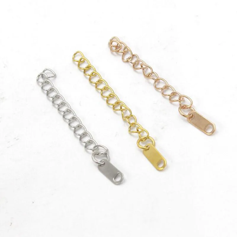 Цепочки удлинители из нержавеющей стали для изготовления ювелирных изделий