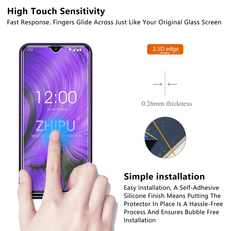 2 Pcs Tempered Glass For Oukitel C15 Pro Screen Protector 2.5D 9H Protective Film | Мобильные телефоны и аксессуары