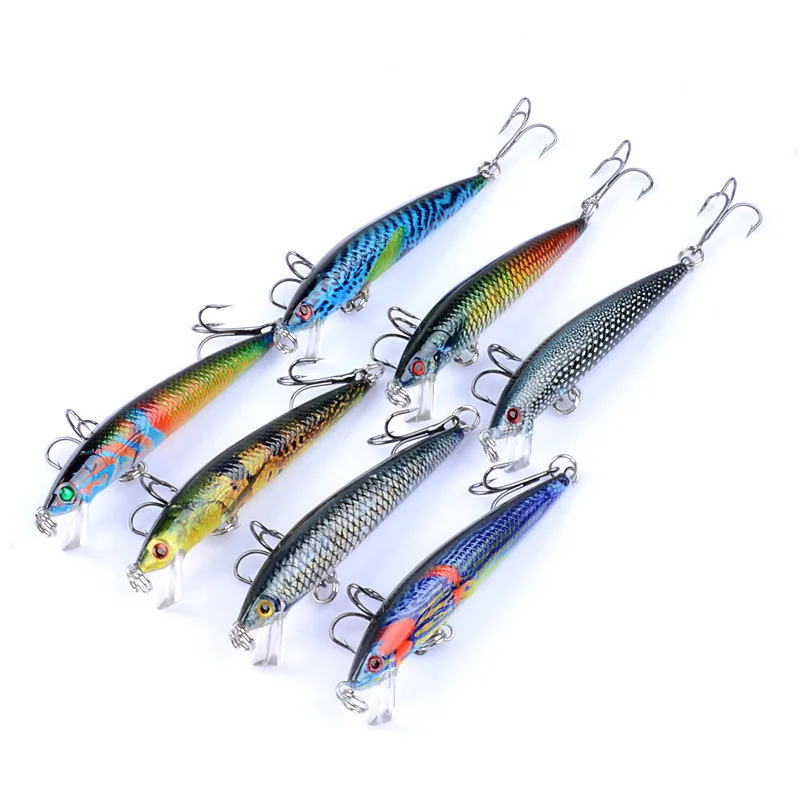 1 шт. 3D картина Minnow морские рыболовные приманки 7 5 см/5 4 г приостановить 0 3 m-0 9 m