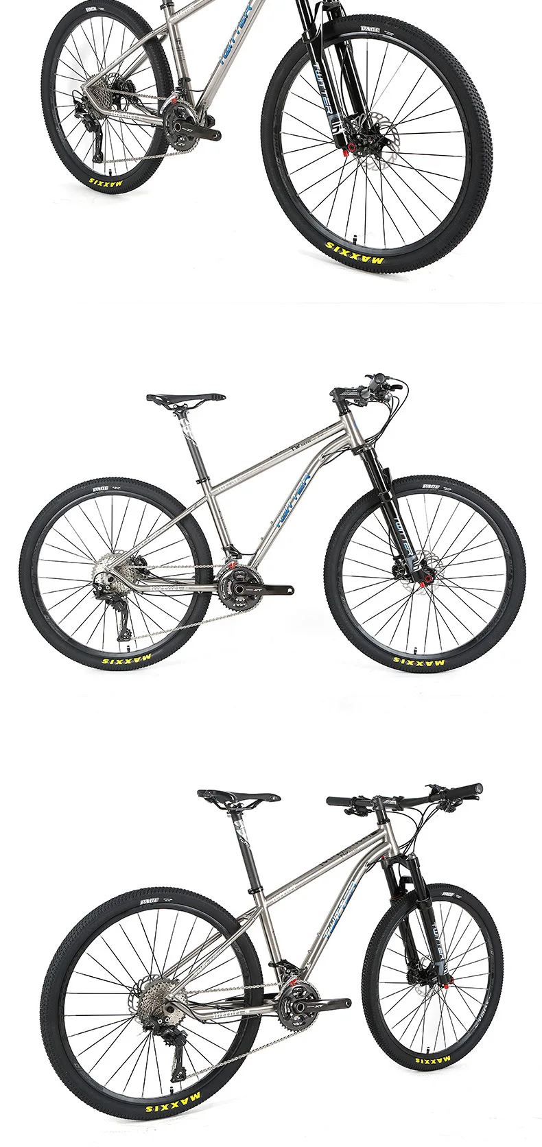 TWITTER WERNER Titanium Bicycle Mountain Bike 22s 33s MTB Titanium Frame XT M8000 sets XC DT Fork X1900spline Wheels