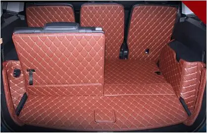 

Хорошие коврики! Специальные автомобильные коврики для багажника Volkswagen Touran 7 мест 2018-2015 водонепроницаемые Ковровые Коврики для сапог, беспл...