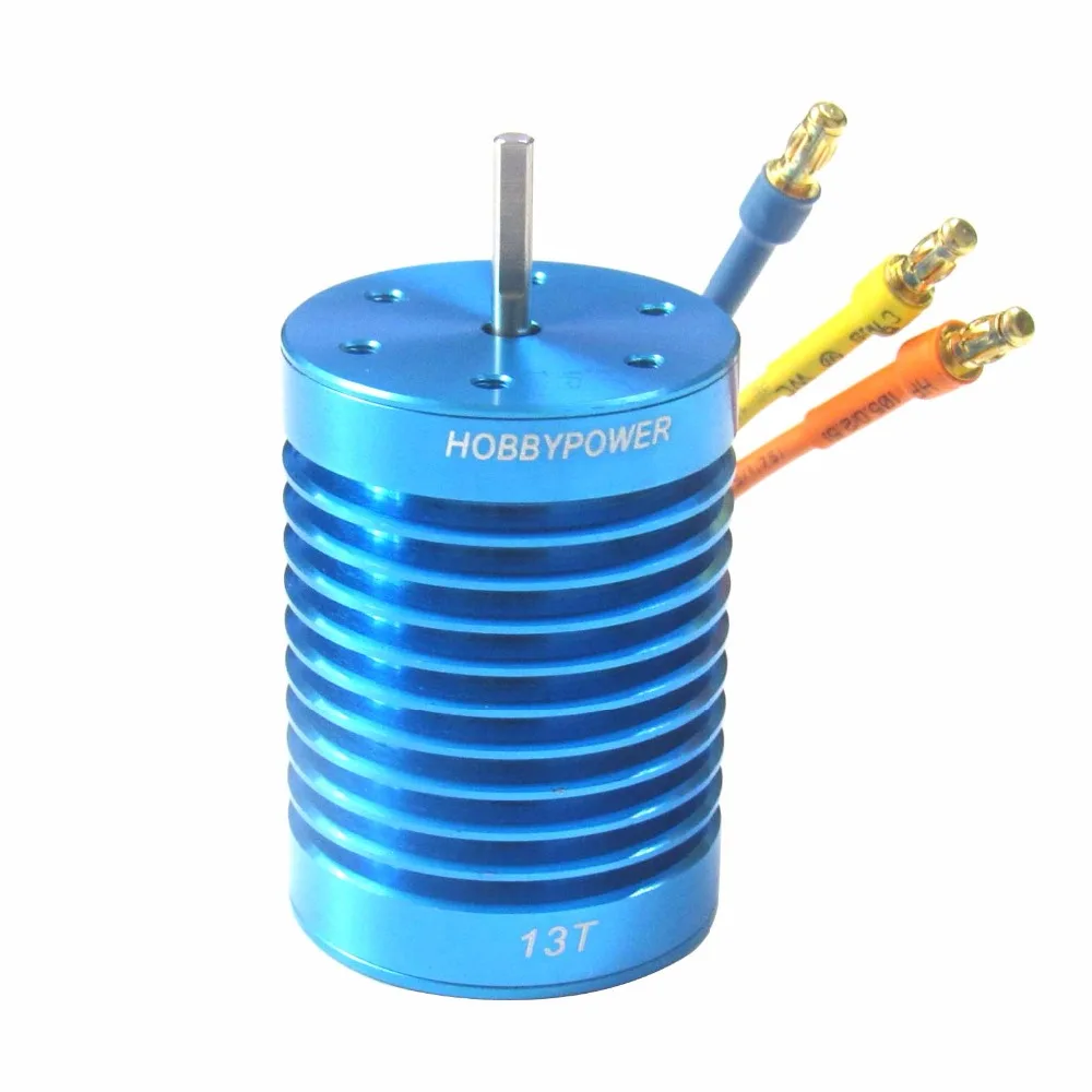 Hobbypower 4 полюса 3650 9T 4370KV 10T 3930KV 12T 3300KV 13T 3000KV бесщеточный двигатель 540 для 1/10 1/12 RC Авто