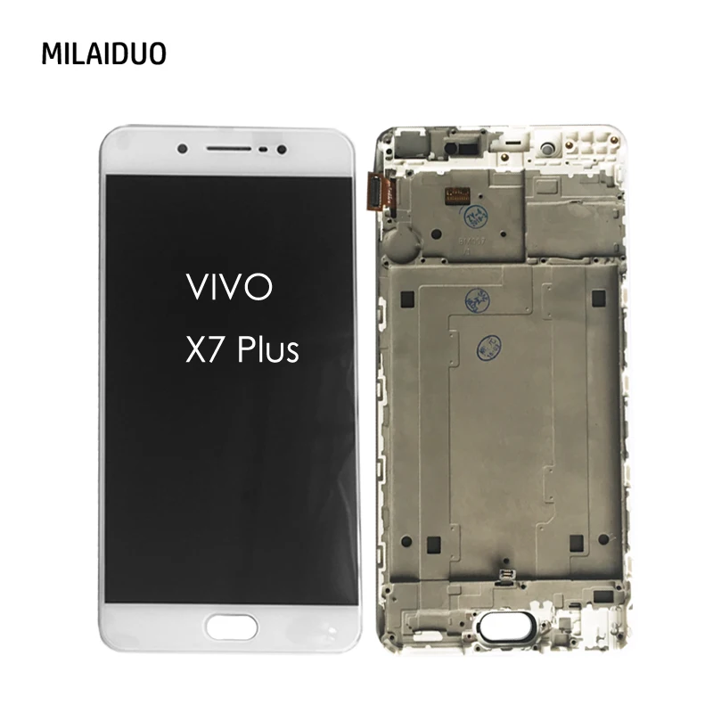 TFT ЖК-дисплей для VIVO X7 PLUS сенсорный экран дигитайзер полная сборка Замена Белый с