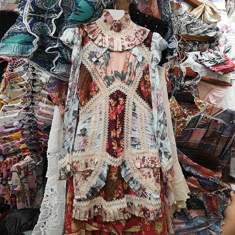 Высокое качество новинка 2019 дизайнерское платье женское с цветочным принтом