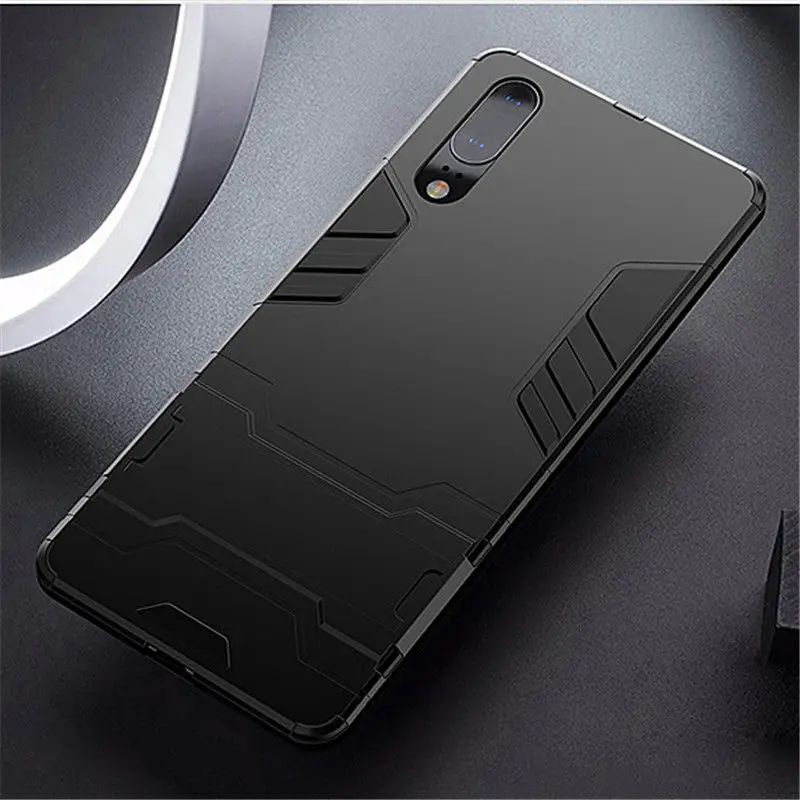 Black Роскошный защитный чехол для телефона huawei Honor Note 10 nova 3i 3 P20 lite mate 10 Pro P10 P Smart Plus чехол-подставка чехол - Цвет: Black