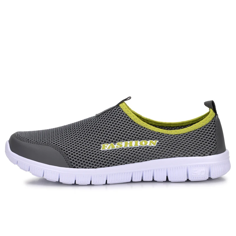 Fashion Summer Shoes Men Casual Air Mesh Lightweight Breathable Slip-On Flats Chaussure Homme Large Sizes 38-46 Wholesale | Обувь