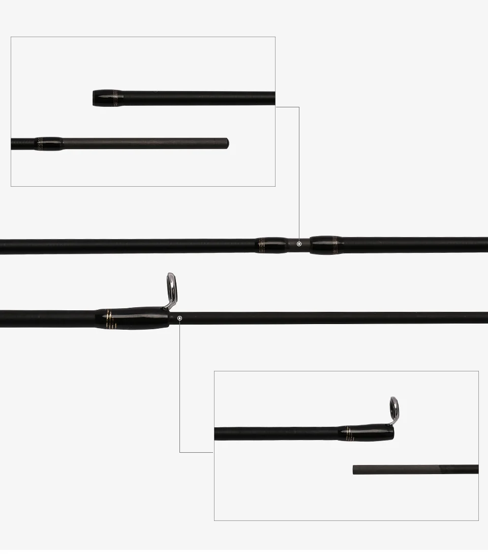 TSURINOYA для рыбалки стержень PROFLEX 1.91mUL 3 секции быстрое вращение рыболовной удочки Fuji аксессуары бас-гитара