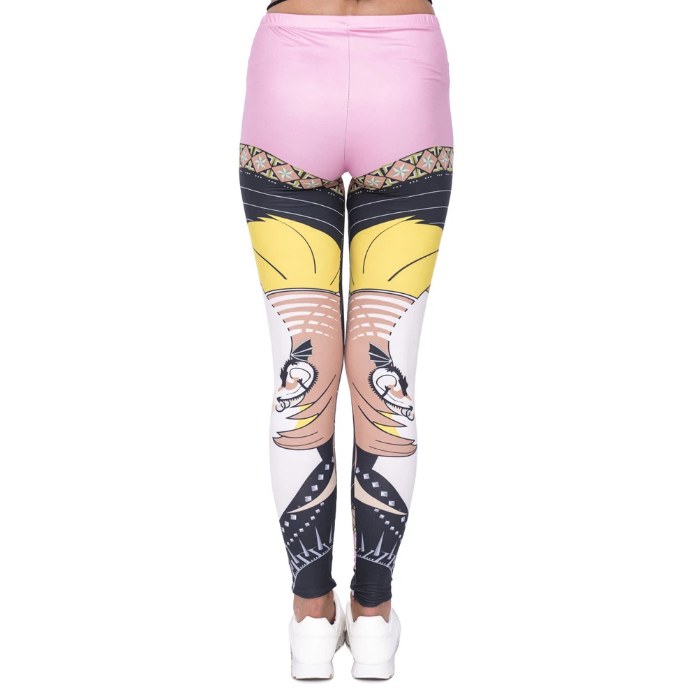 Женские леггинсы в стиле панк деко модные с высокой талией|printed leggings|women fashion