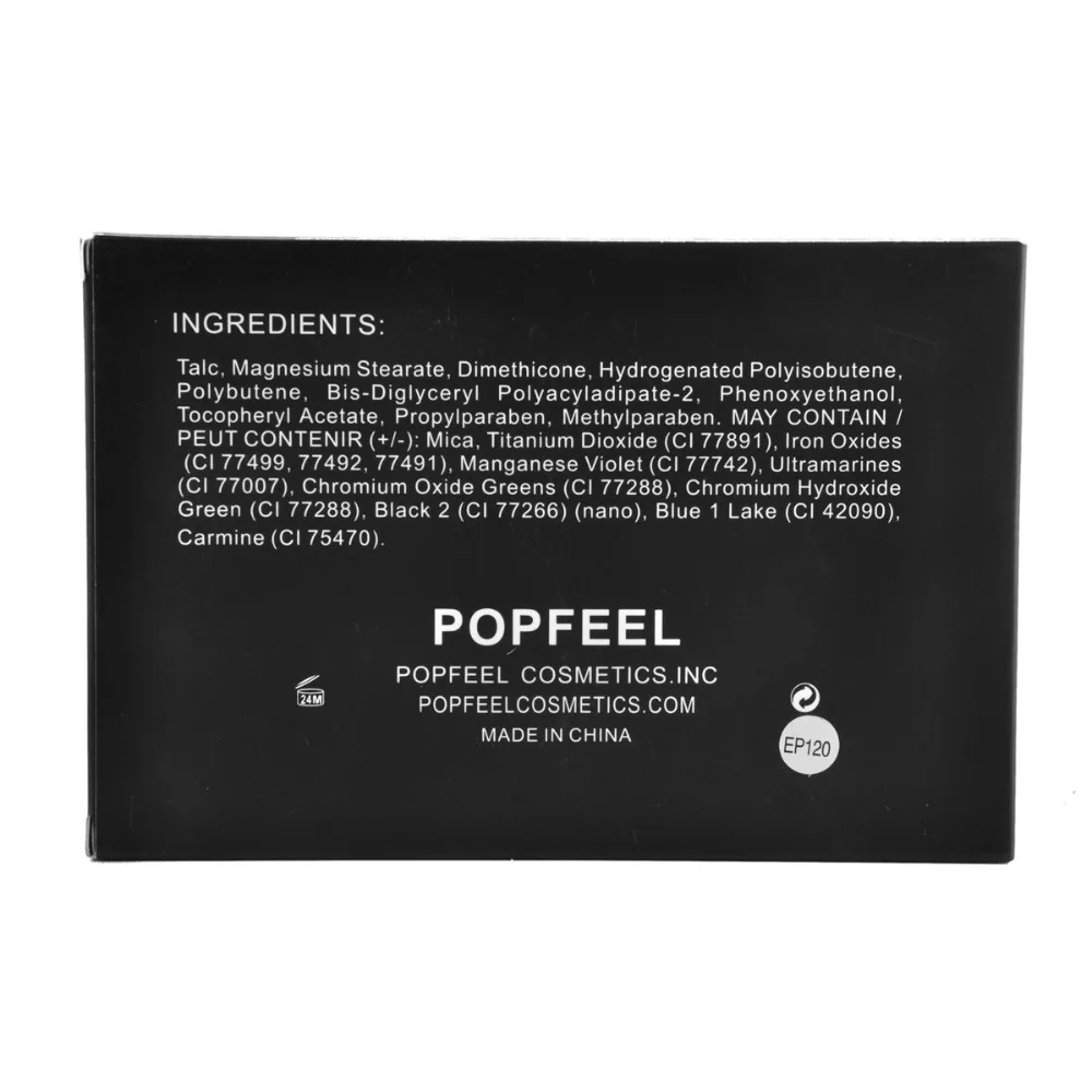 POPFEEL 120 цветов светящаяся палитра теней для век Матовая Палетка теней мерцание и блеск голый макияж палитра, набор косметики