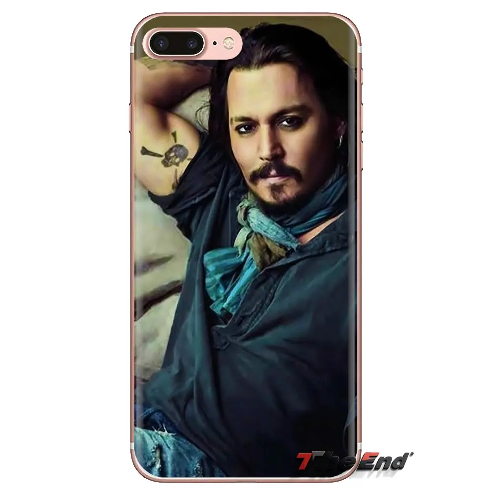 For LG G3 G4 Mini G5 G6 G7 Q6 Q7 Q8 Q9 V10 V20 V30 X Power 2 3 K10 K4 K8 2017 TPU Transparent Skin Case Johnny Depp Jack Sparrow |