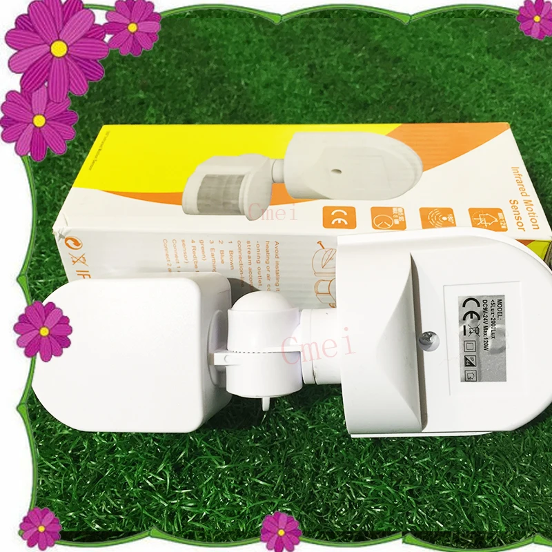 Бесплатная доставка автоматический регулируемый инфракрасный датчик движения