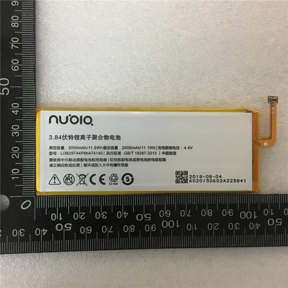 3,84 V 3000 мА/ч, Li3829T44P6hA74140 для zte Nubia Z9 мини NX510j NX511J NX512j NX518j Z9 MAX Z9 плюс Батарея