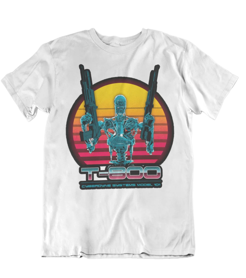 Рисунок по фильму Терминатор фильм футболка Хэллоуин 80 S Sci Fi страшный ужас зомби