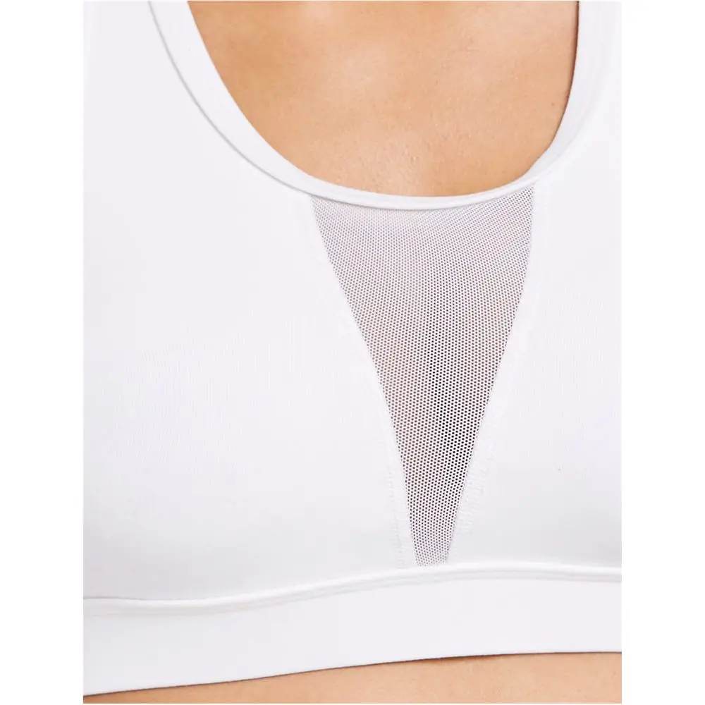ZAFUL Cut Out Sports Bra Athletic Racerback Running Mesh Panel Full Cup Gym Fitness Women Padded Vest Yoga Tops | Спорт и
