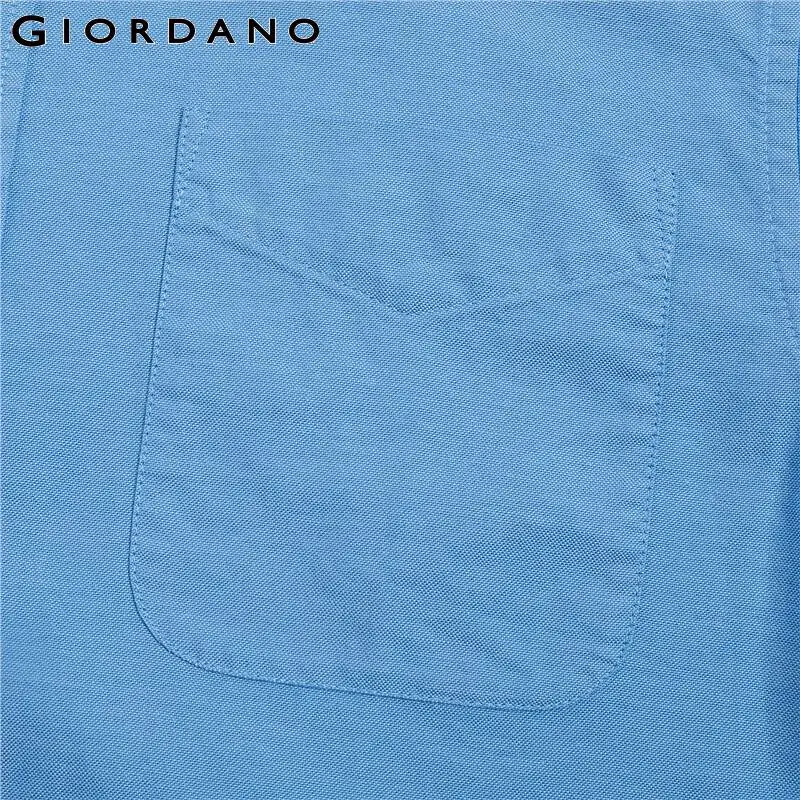 Giordano Для мужчин рубашка без застежек остроносые свободная футболка с коротким