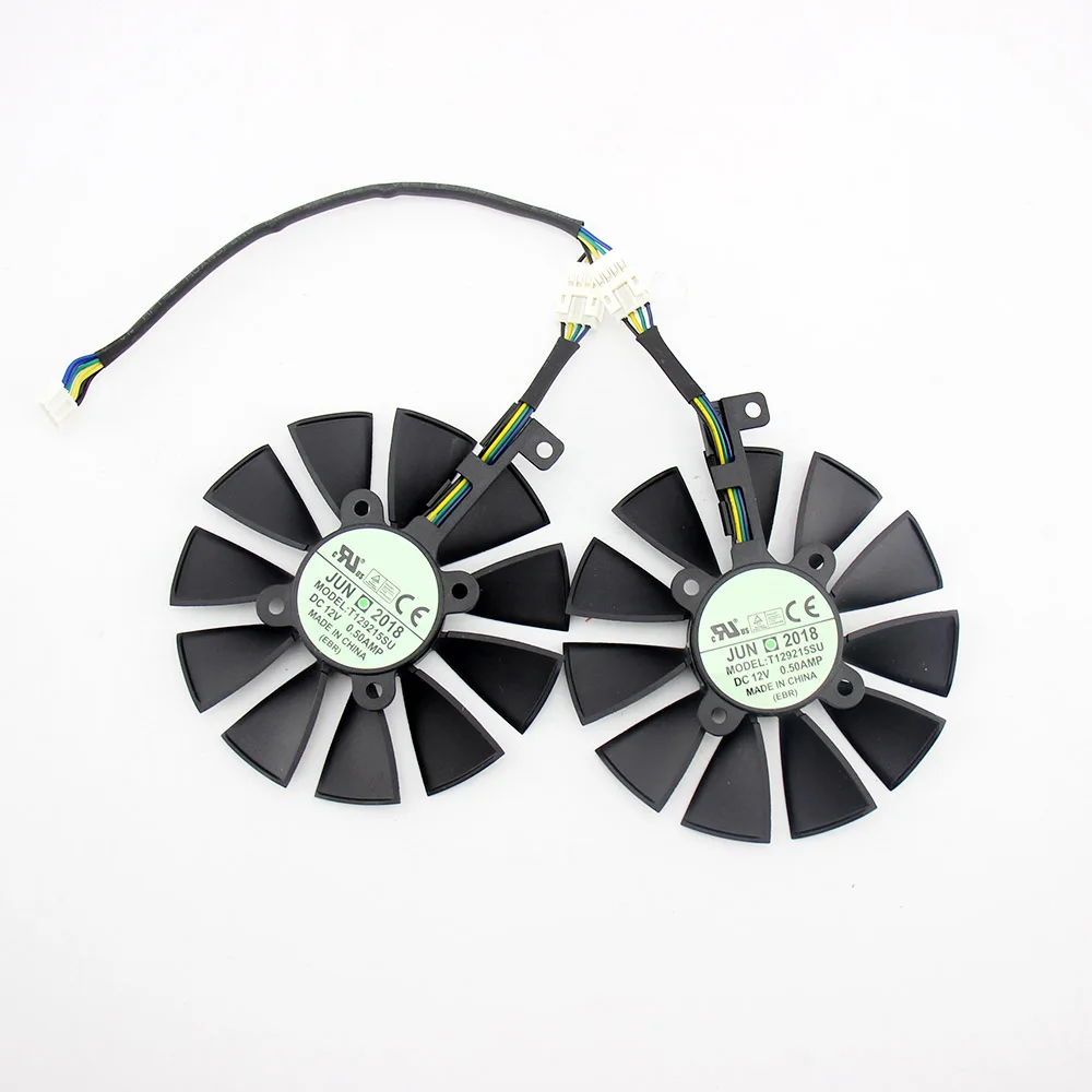Вентилятор охлаждения 87 мм для ASUS GTX1060 1070 Ti RX 470 570 580 графическая карта T129215SU