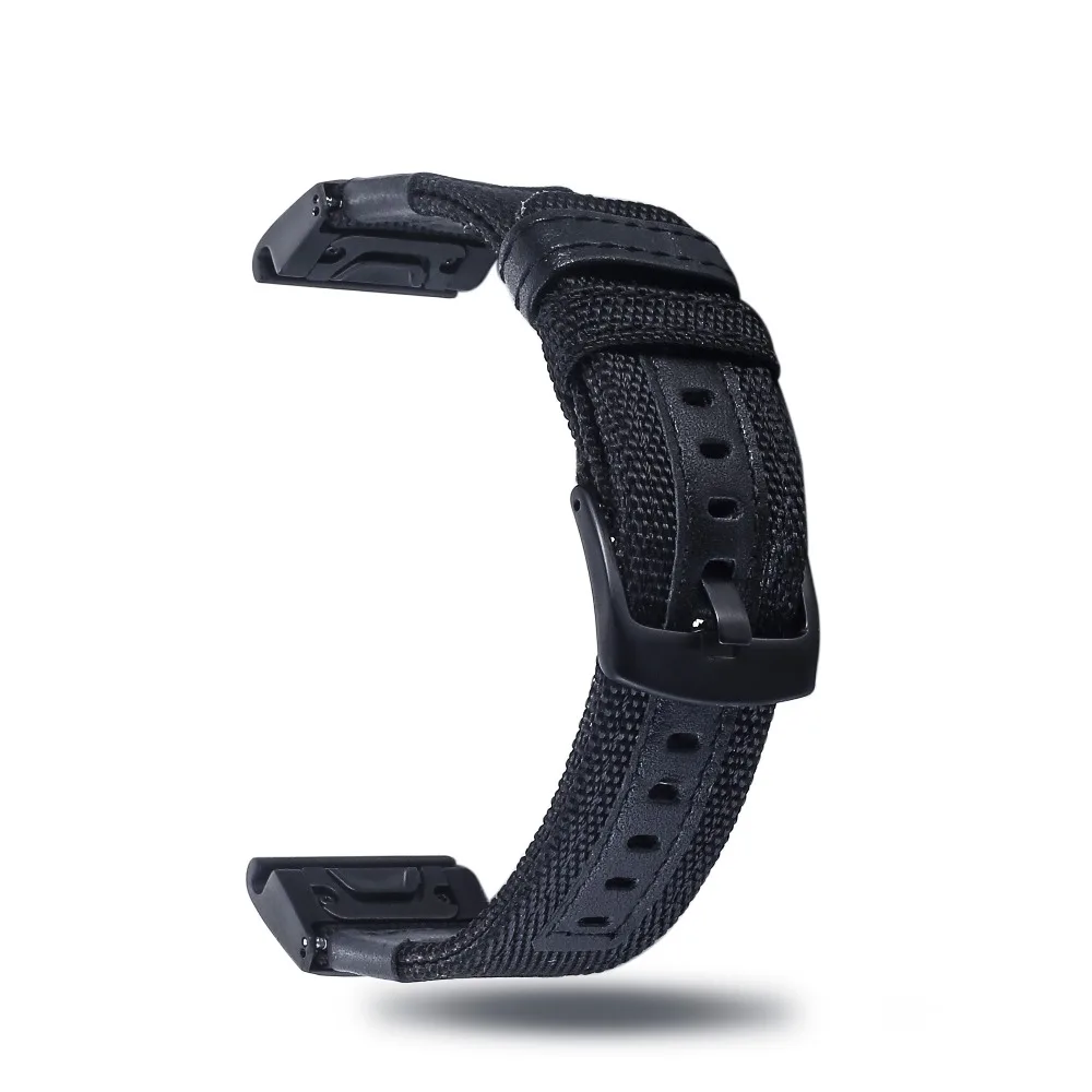 Ремешок из натуральной кожи для наручных часов Garmin Fenix 6x/5x // 3/Fenix 3 HR/Quatix 3/Garmin