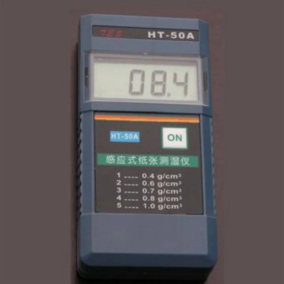 

HT-50A Paper Induction Type Moisture Meter Quickly Measure Simple Contact Advanced Electromagnetic Wave Automatically Shut Down