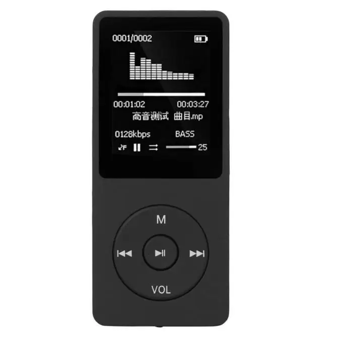 Модный музыкальный плеер 1 8 TFT черный 4 ГБ MP3 Hi-Fi без потерь fm-рекордер tf-карта