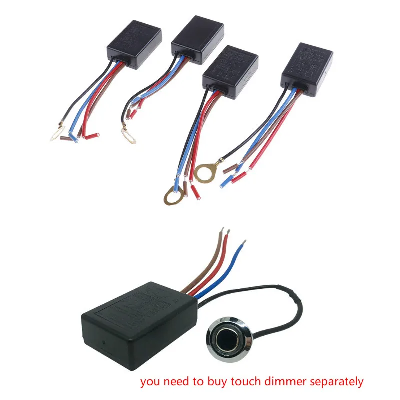 LD-600S встроенный 3-полосный сенсорный диммер 25~ 150 Вт для лампы накаливания Tungslen или 3-25 Вт Светодиодный светильник на входе 220-240 В переменного тока